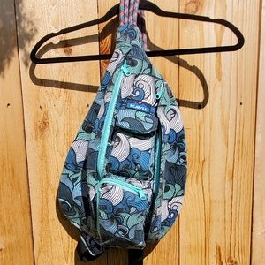 Kavu Rope Bag Ocean Waves Rare!